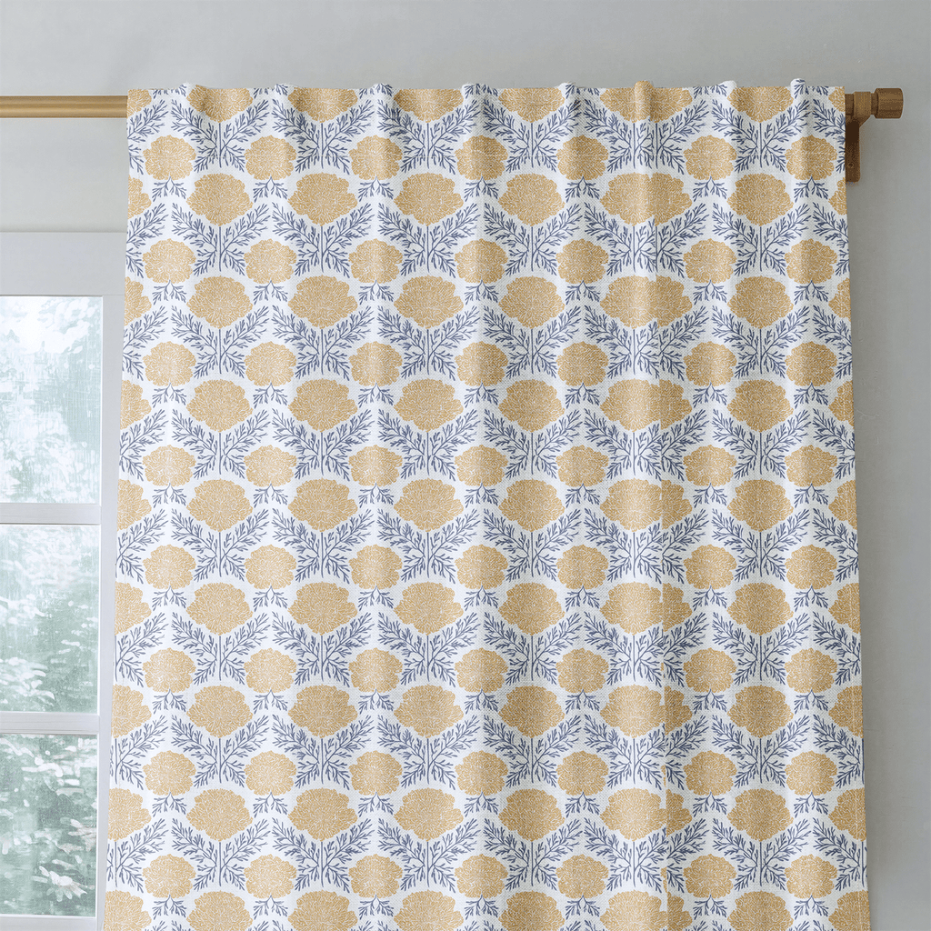 Irma Yellow - Curtain Panel - The Drapery
