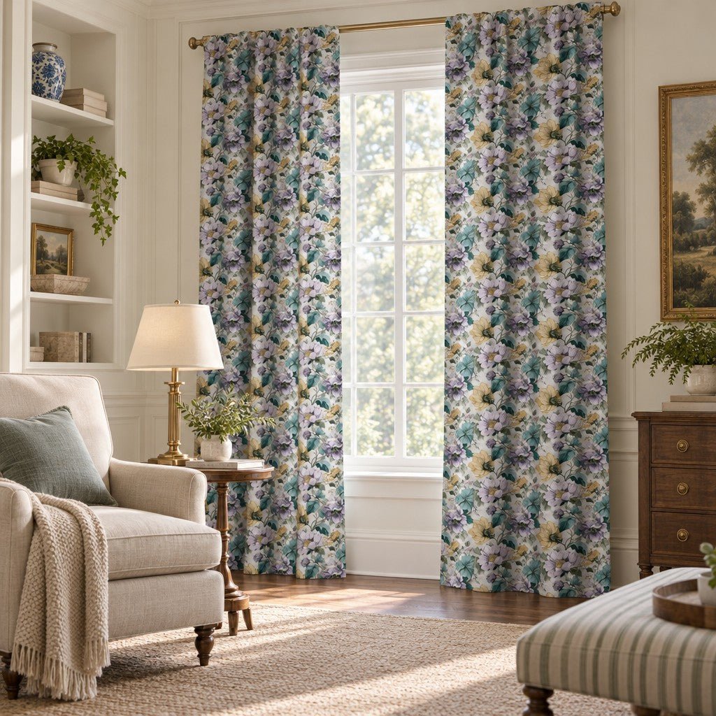 Isadora Lilac - Curtain Panel - The Drapery
