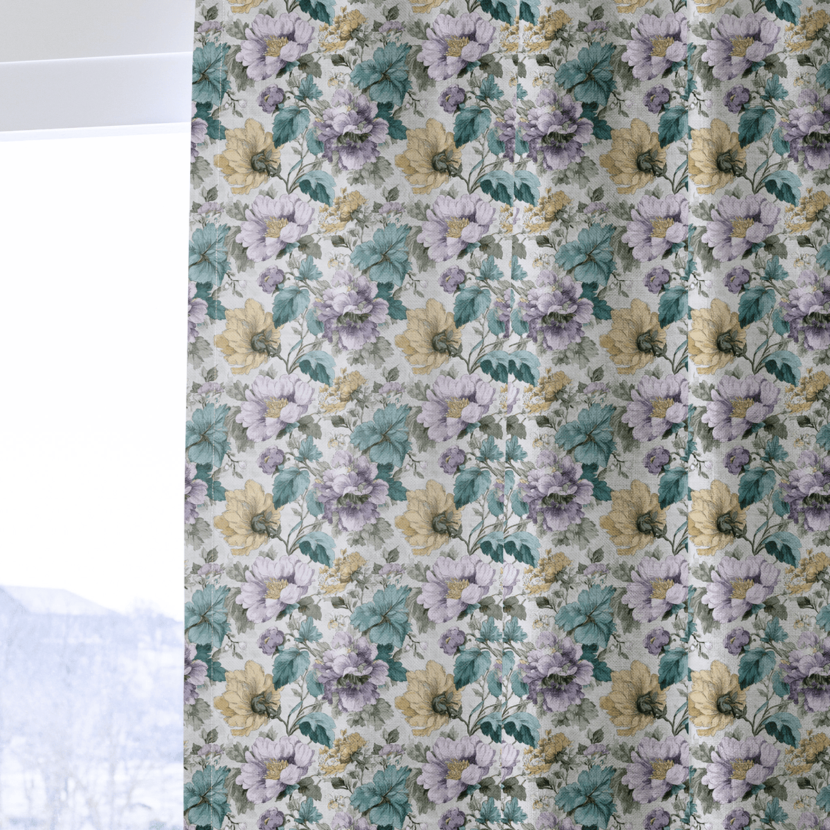 Isadora Lilac - Curtain Panel - The Drapery