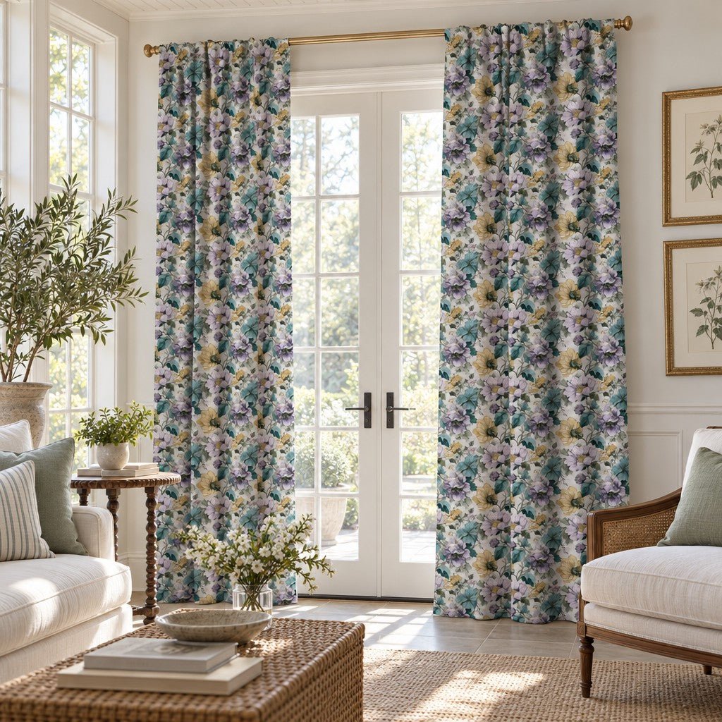 Isadora Lilac - Curtain Panel - The Drapery