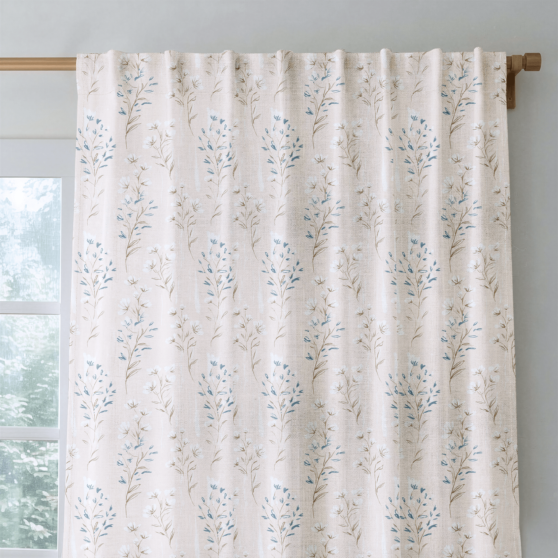 Isandro Blooms - Curtain Panel - The Drapery