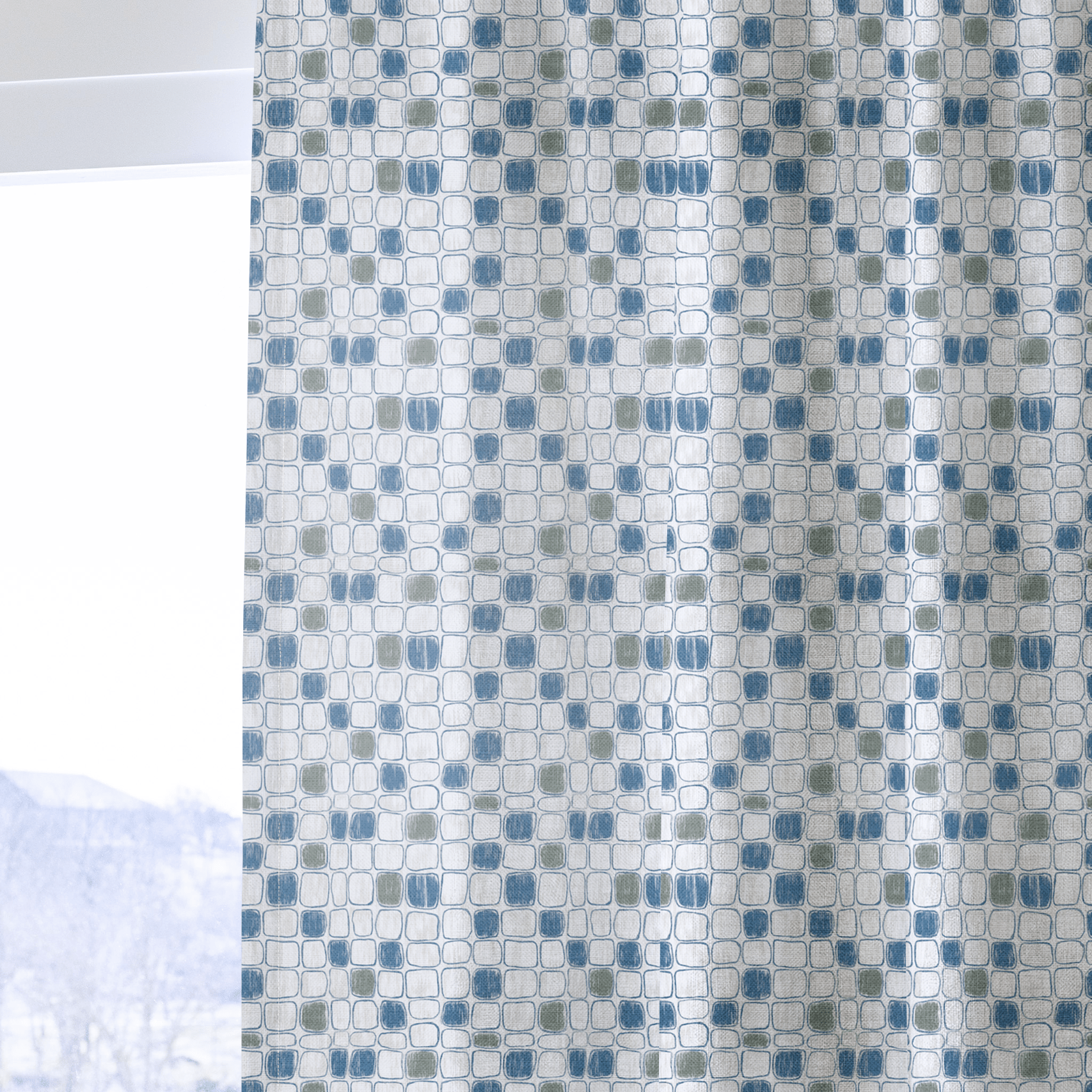 Isla Dots - Curtain Panel - The Drapery