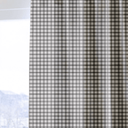 Ivory Windowpane - Curtain Panel - The Drapery