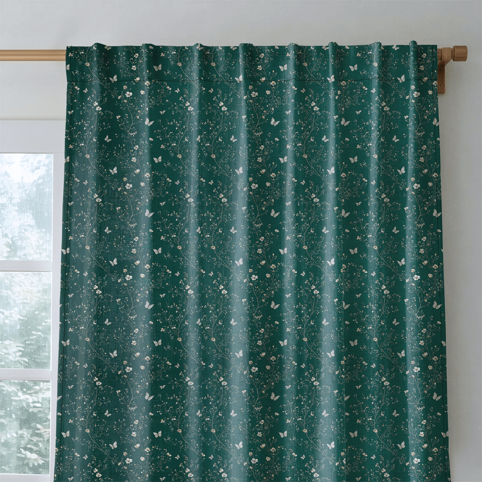 Jade Garden - Curtain Panel - The Drapery