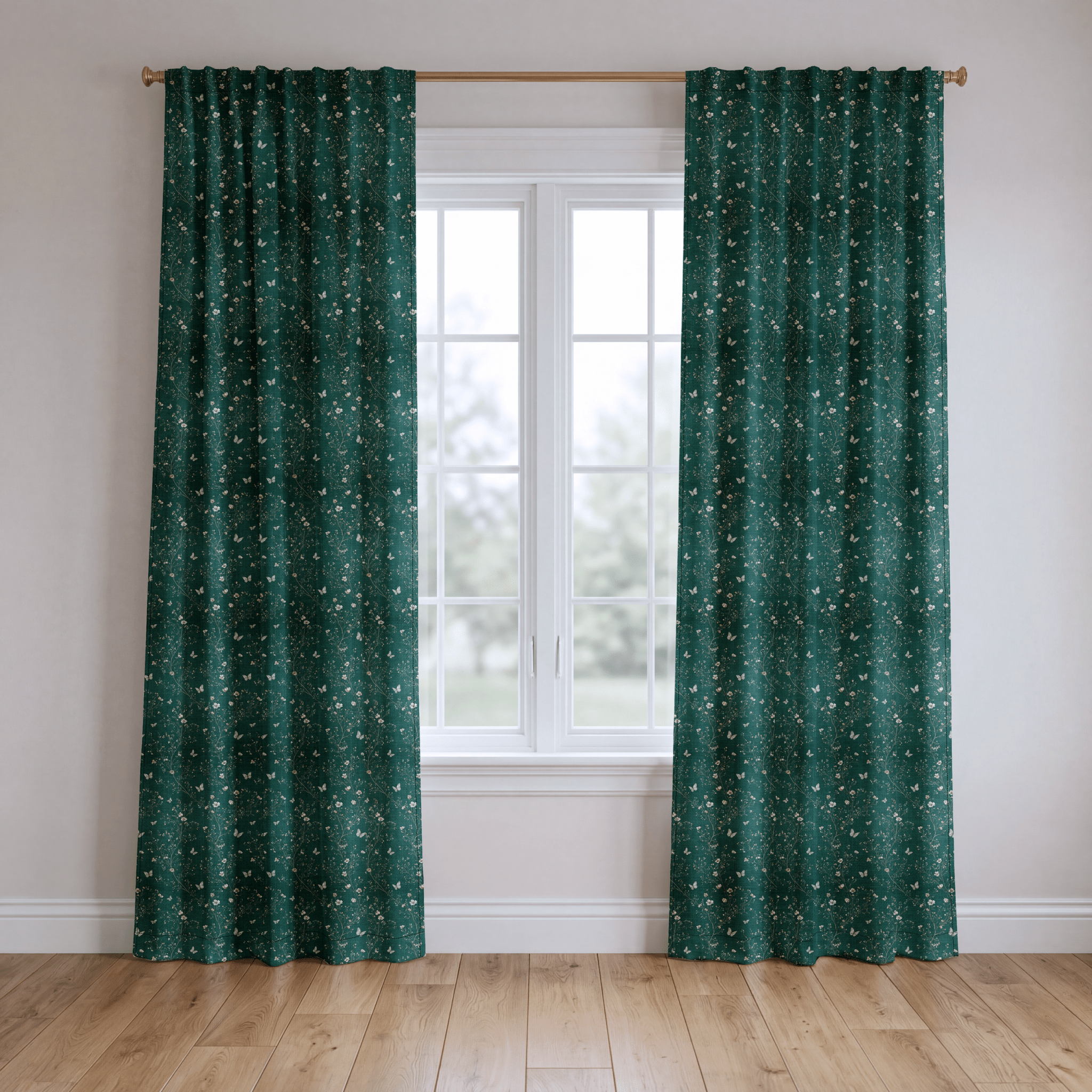 Jade Garden - Curtain Panel - The Drapery