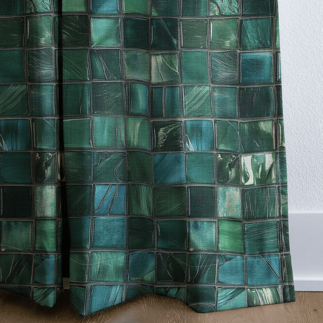 Jade Tide - Curtain Panel - The Drapery