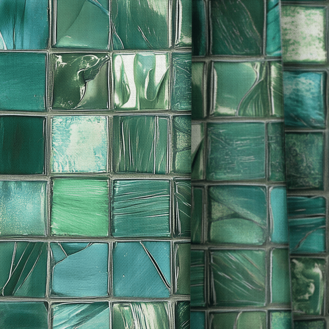 Jade Tide - Curtain Panel - The Drapery