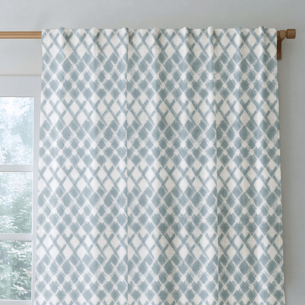 Jasper Blue - Curtain Panel - The Drapery