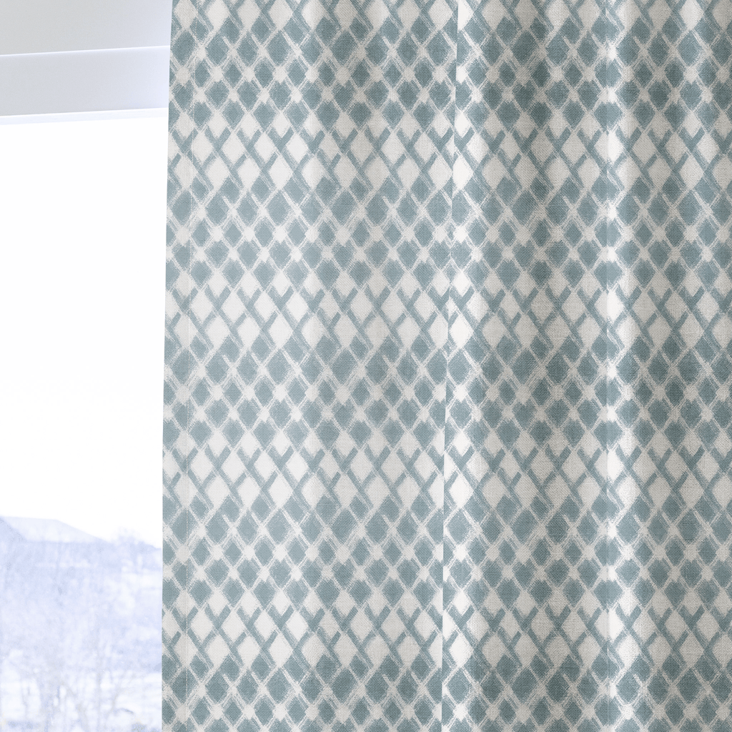 Jasper Blue - Curtain Panel - The Drapery