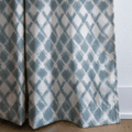 Jasper Blue - Curtain Panel - The Drapery