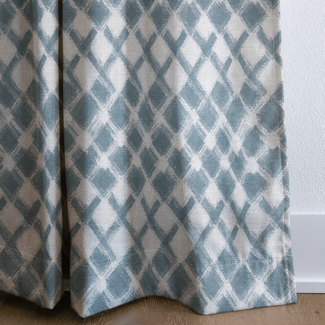 Jasper Blue - Curtain Panel - The Drapery