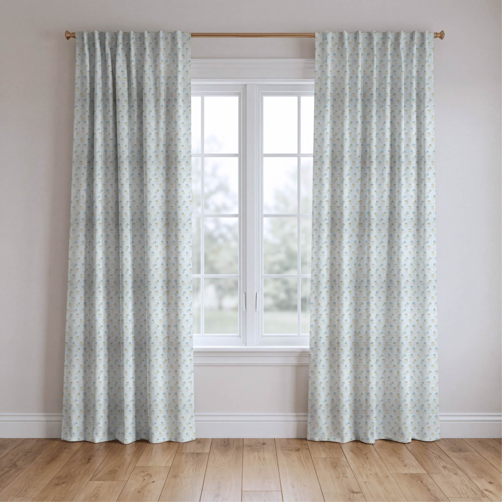 Joyful Jellyfish - Curtain Panel - The Drapery