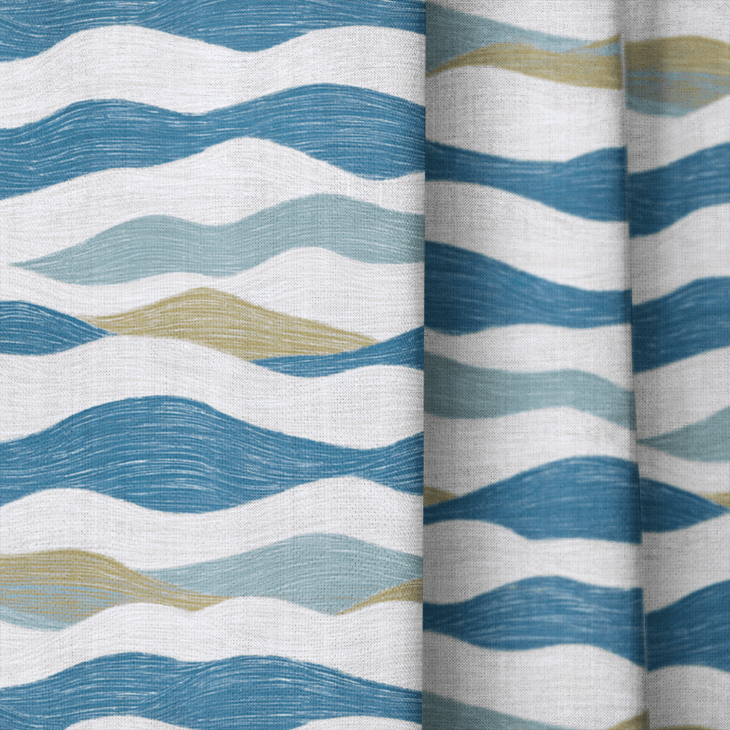 Julius Waves - Curtain Panel - The Drapery