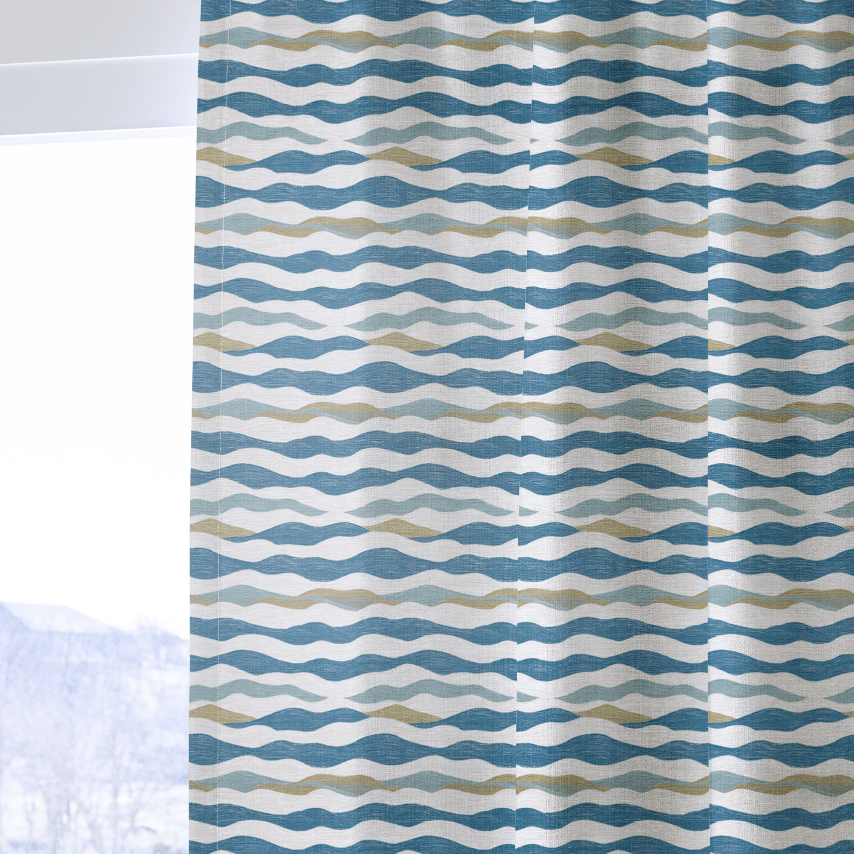 Julius Waves - Curtain Panel - The Drapery