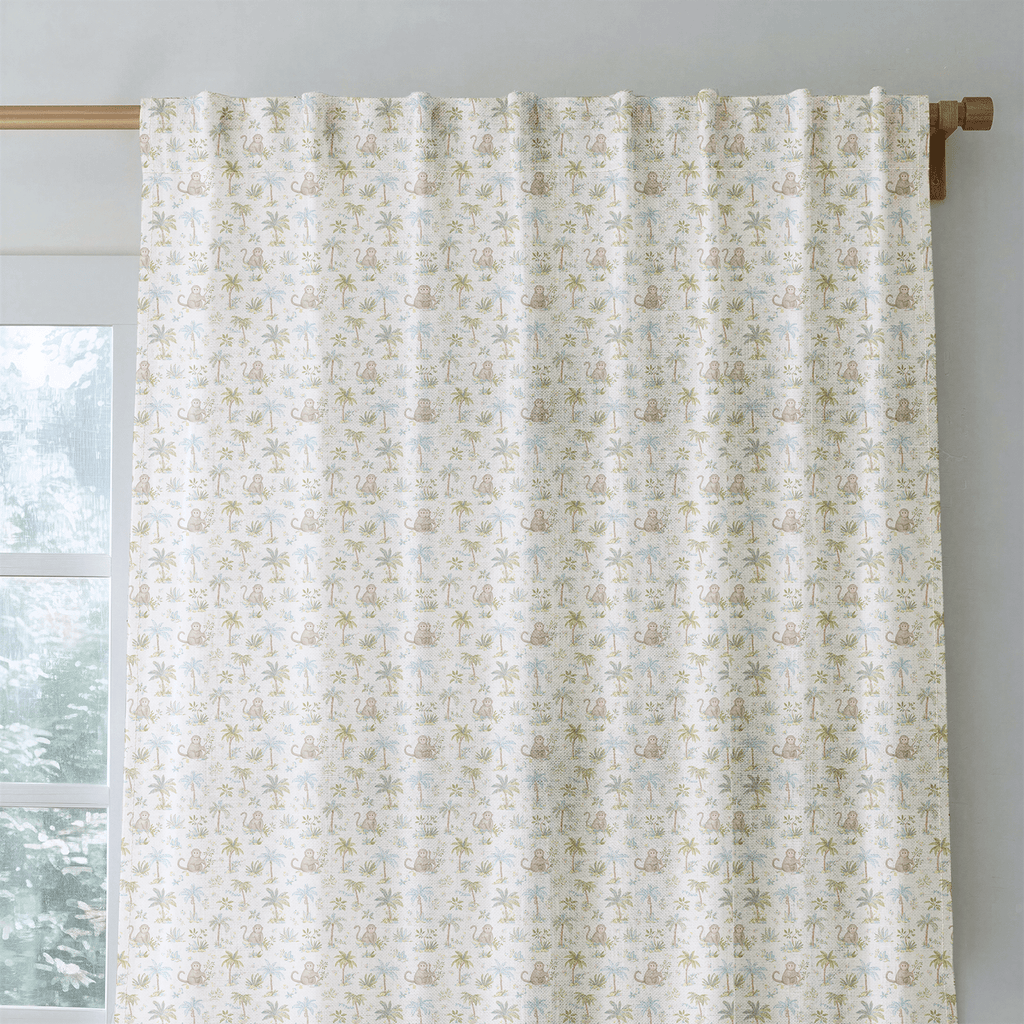 Jungle Monkey - Curtain Panel - The Drapery