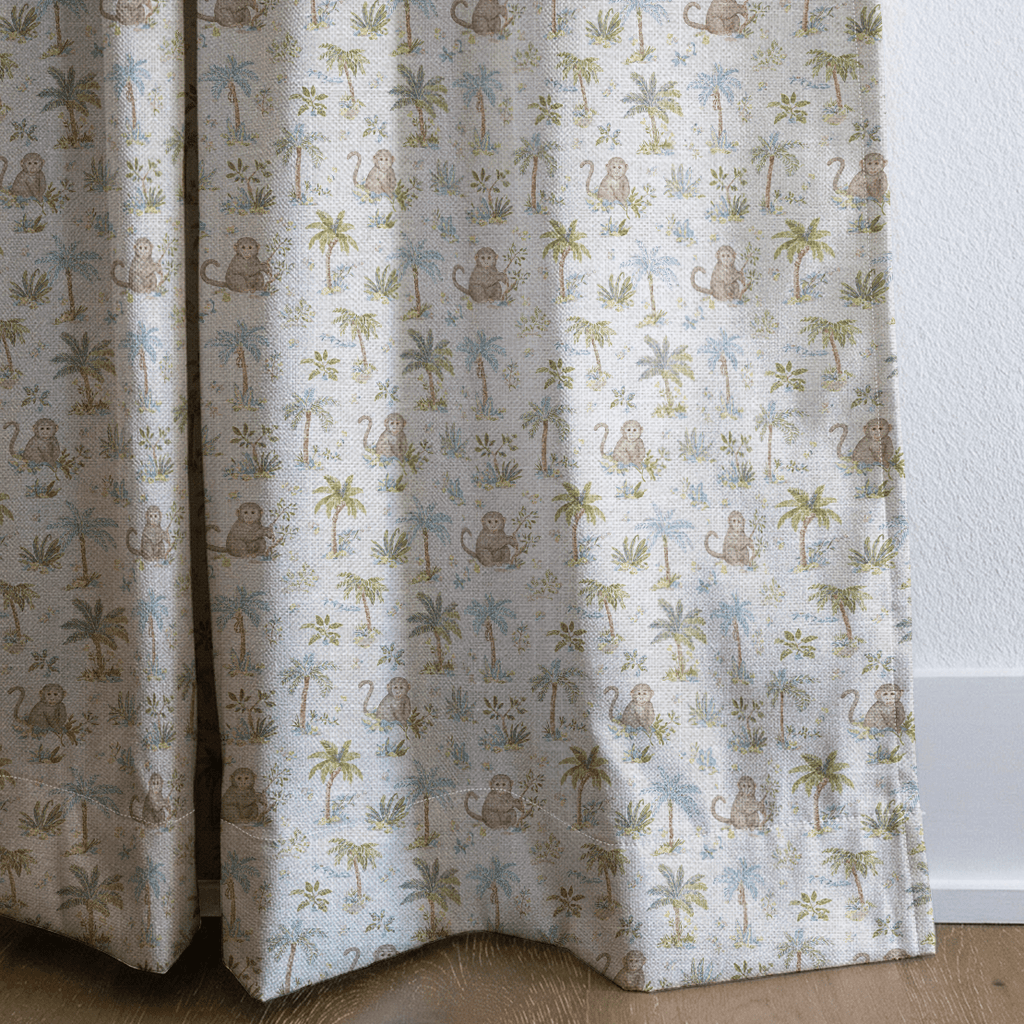 Jungle Monkey - Curtain Panel - The Drapery