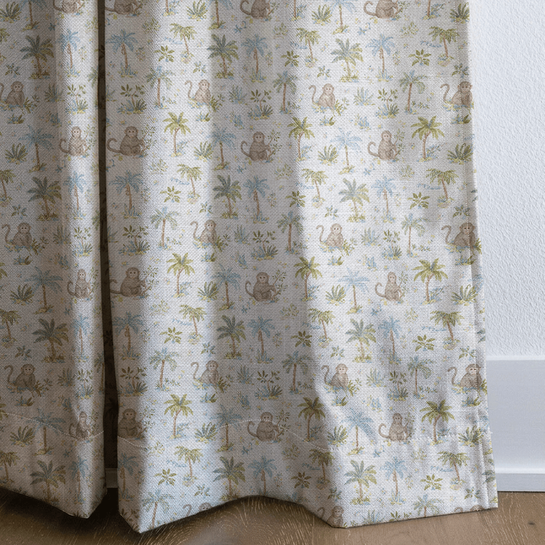 Jungle Monkey - Curtain Panel - The Drapery