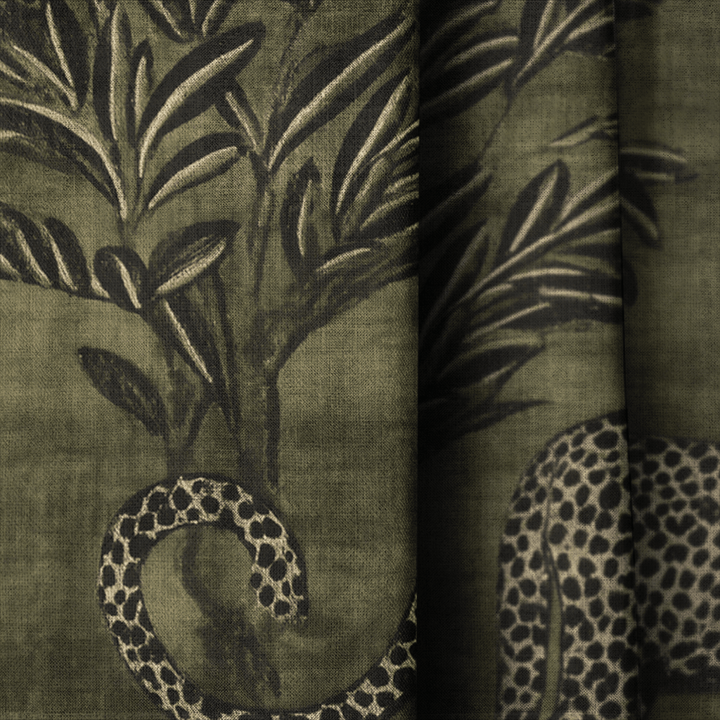 Jungle Prowl - Curtain Panel - The Drapery