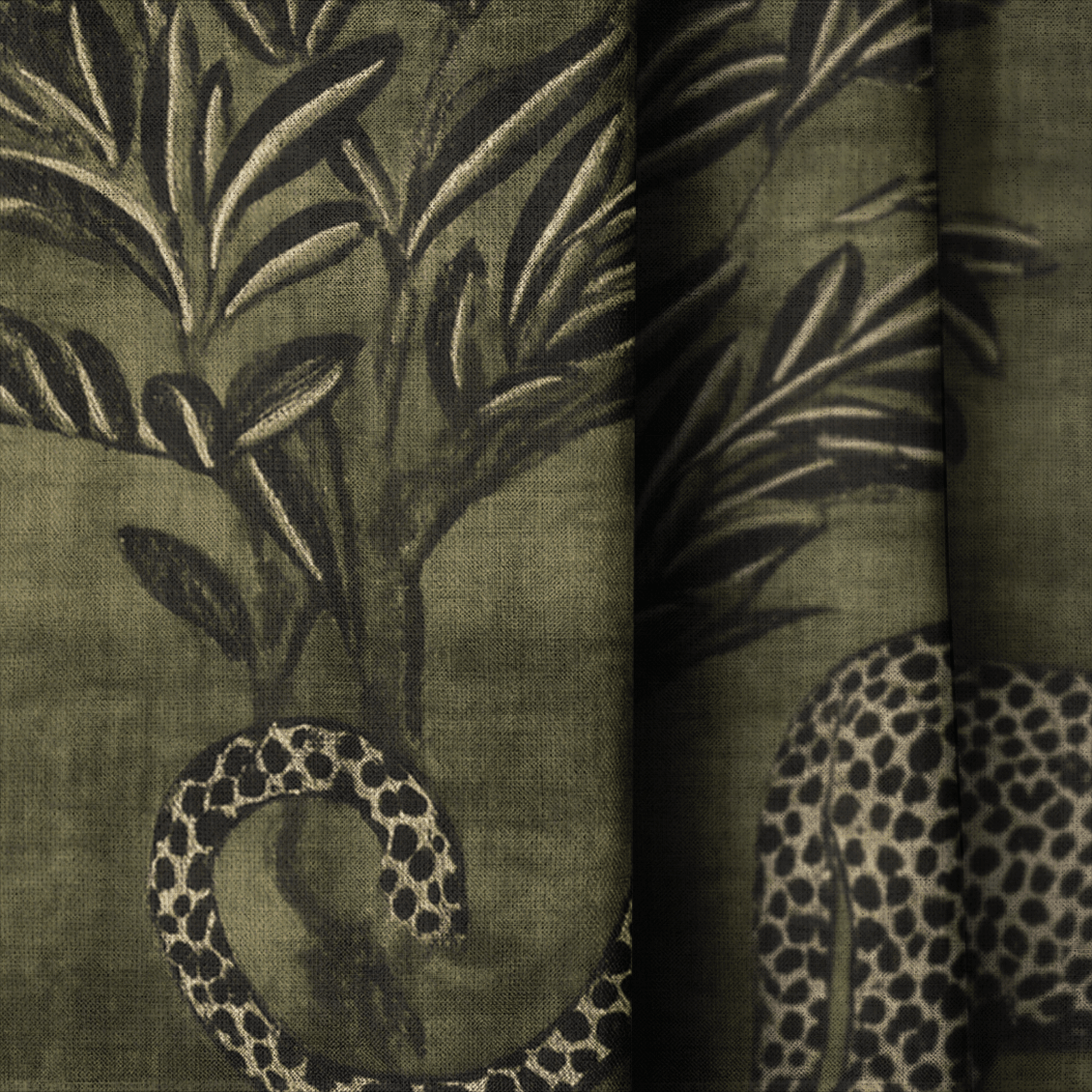 Jungle Prowl - Curtain Panel - The Drapery