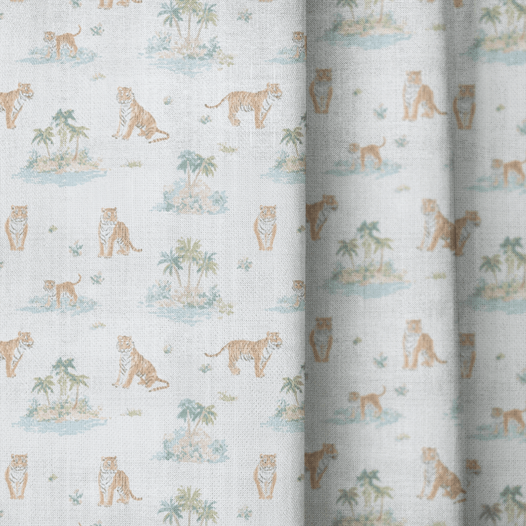 Jungle Tiger - Curtain Panel - The Drapery
