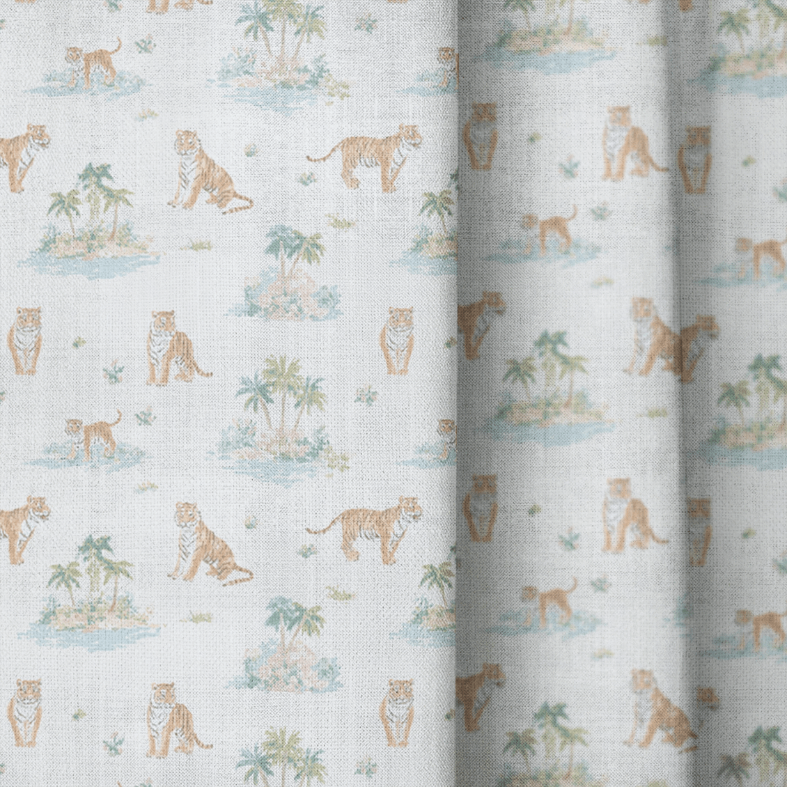 Jungle Tiger - Curtain Panel - The Drapery