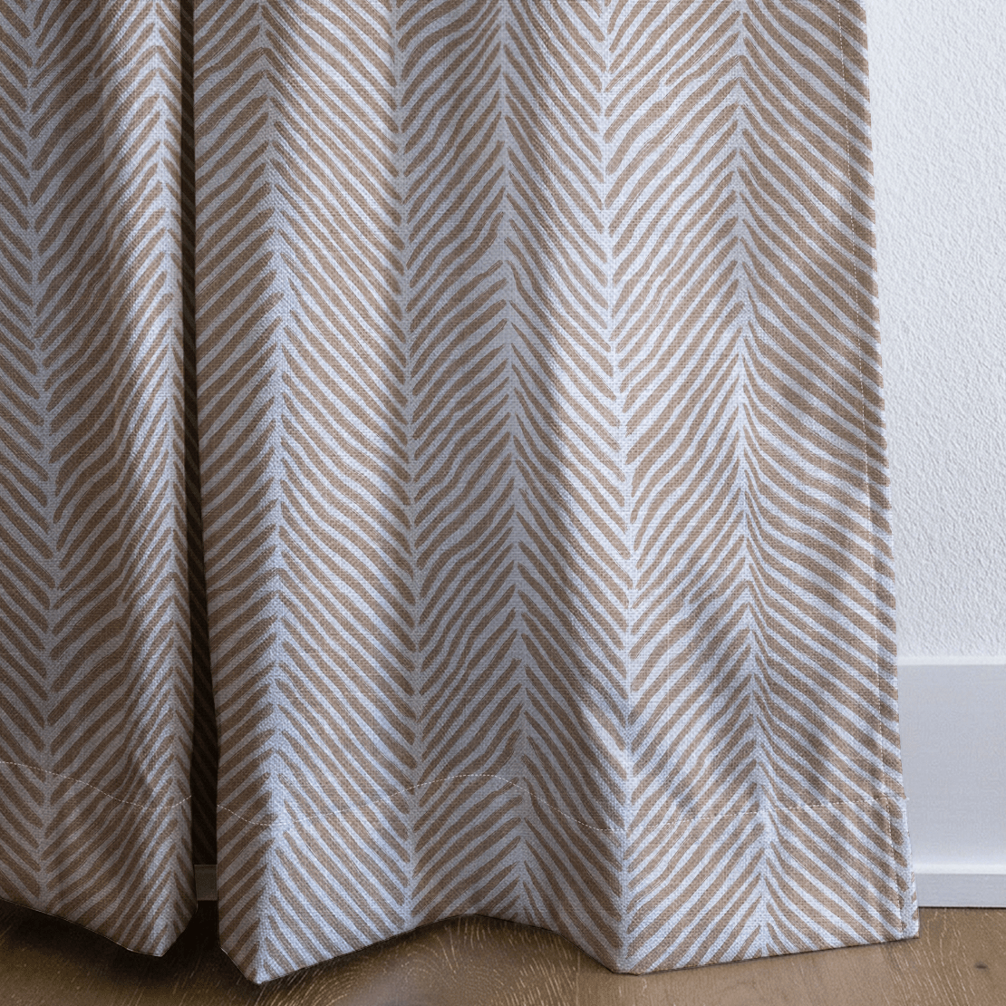Junia Beige - Curtain Panel - The Drapery