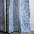 Junia Blue - Curtain Panel - The Drapery