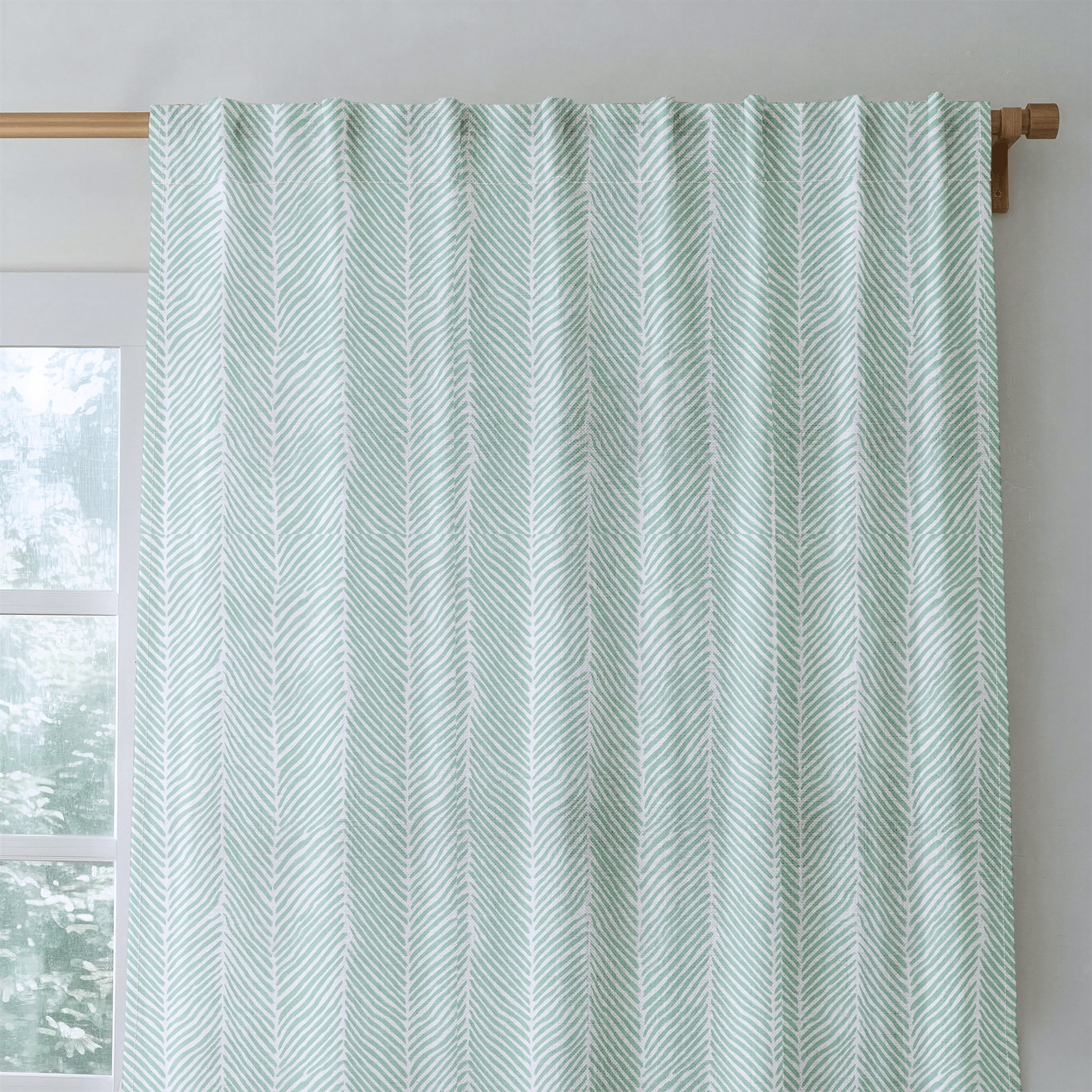 Junia Green - Curtain Panel - The Drapery