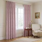 Junia Pink - Curtain Panel - The Drapery