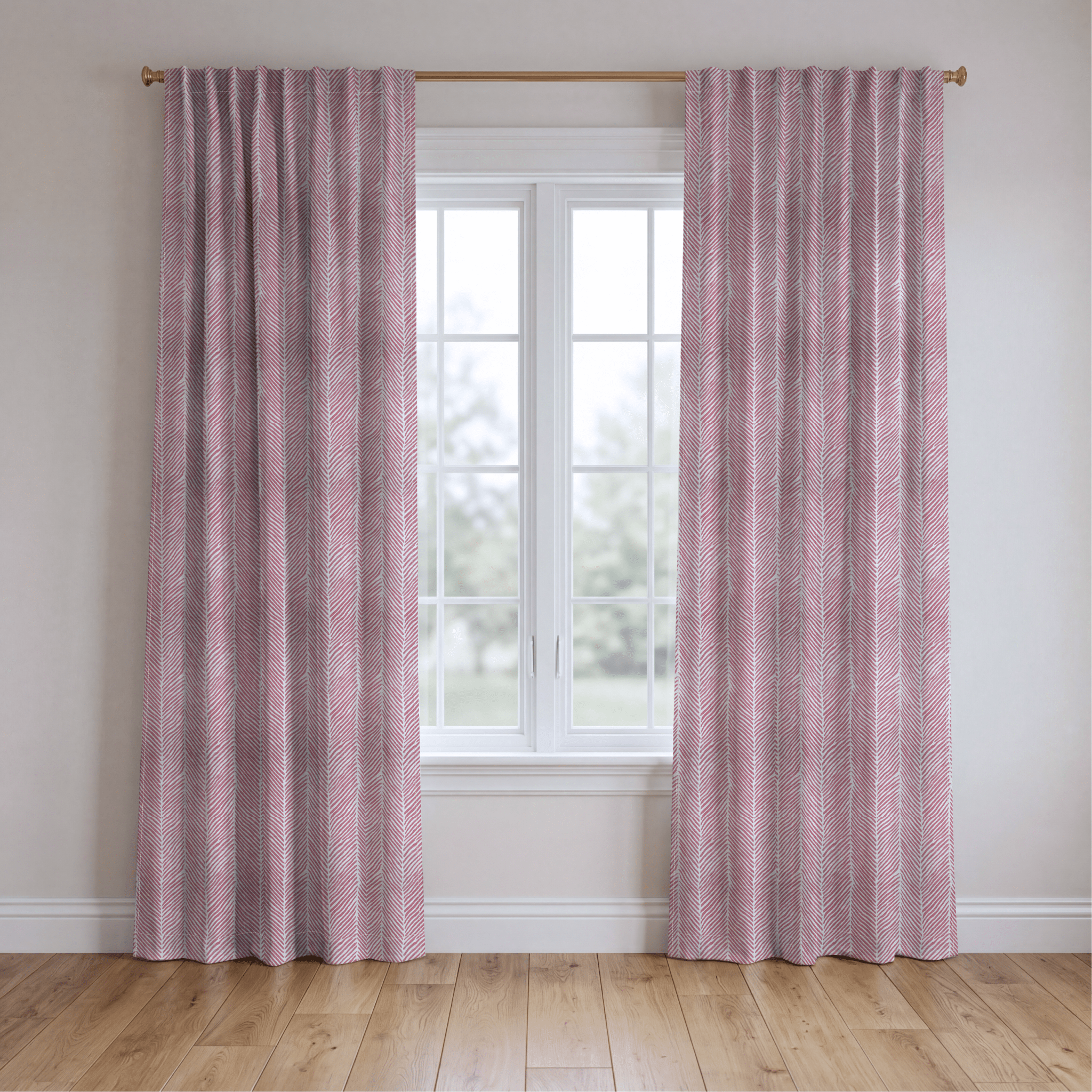 Junia Pink - Curtain Panel - The Drapery