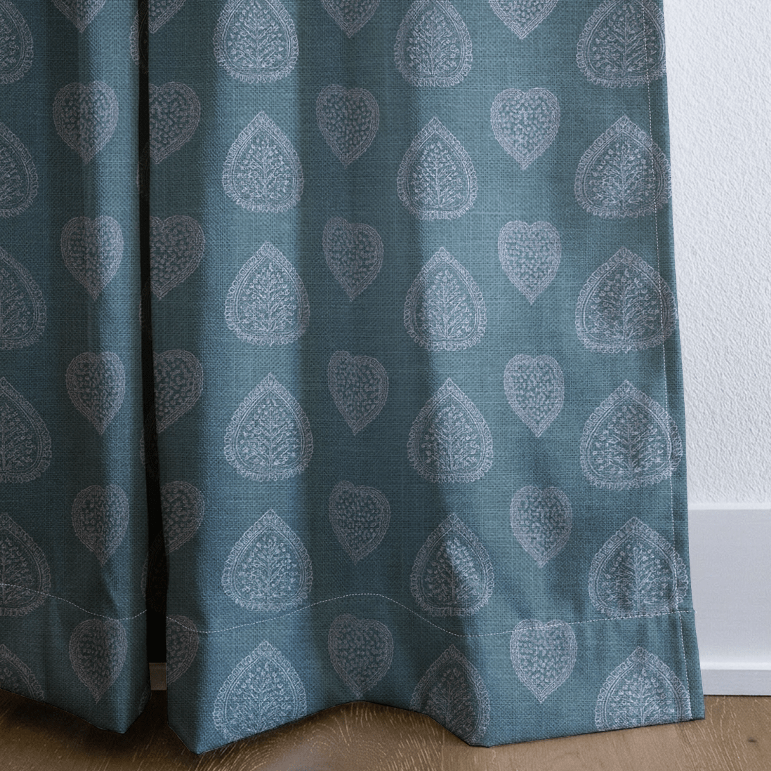 Juniper Blue - Curtain Panel - The Drapery