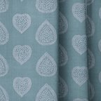 Juniper Blue - Curtain Panel - The Drapery