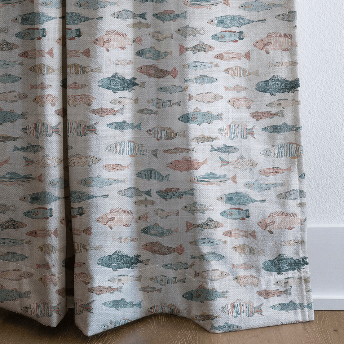 Just Keep Swimming - Curtain Panel - The Drapery