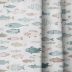 Just Keep Swimming - Curtain Panel - The Drapery