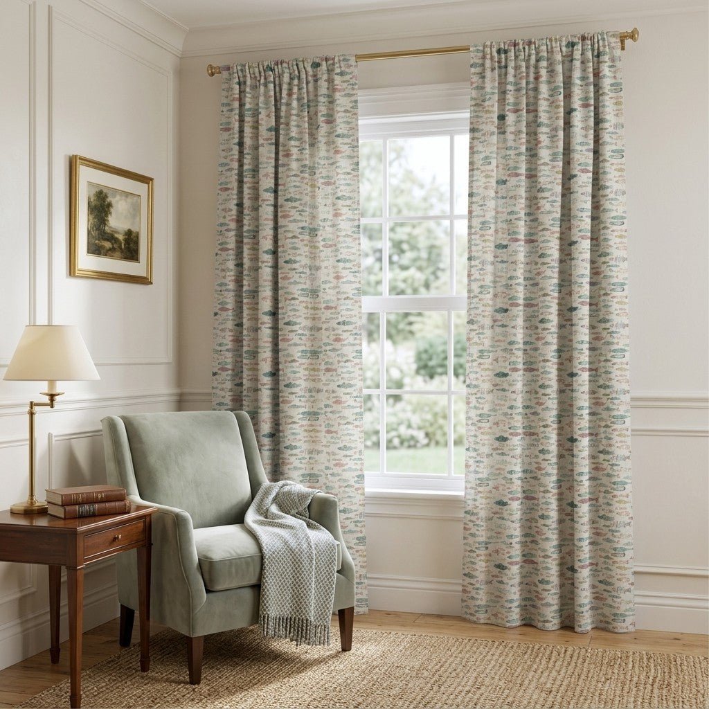 Just Keep Swimming - Curtain Panel - The Drapery