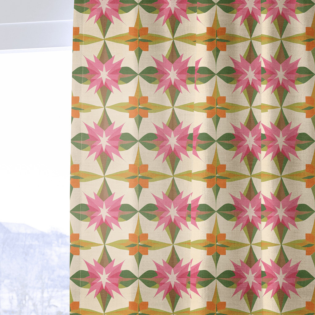 Kaleido Bloom - Curtain Panel - The Drapery