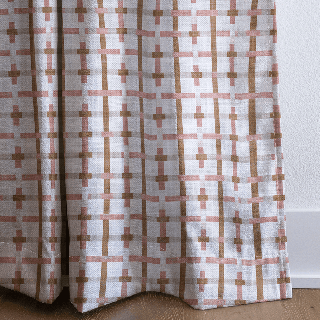 Kamden Pink - Curtain Panel - The Drapery