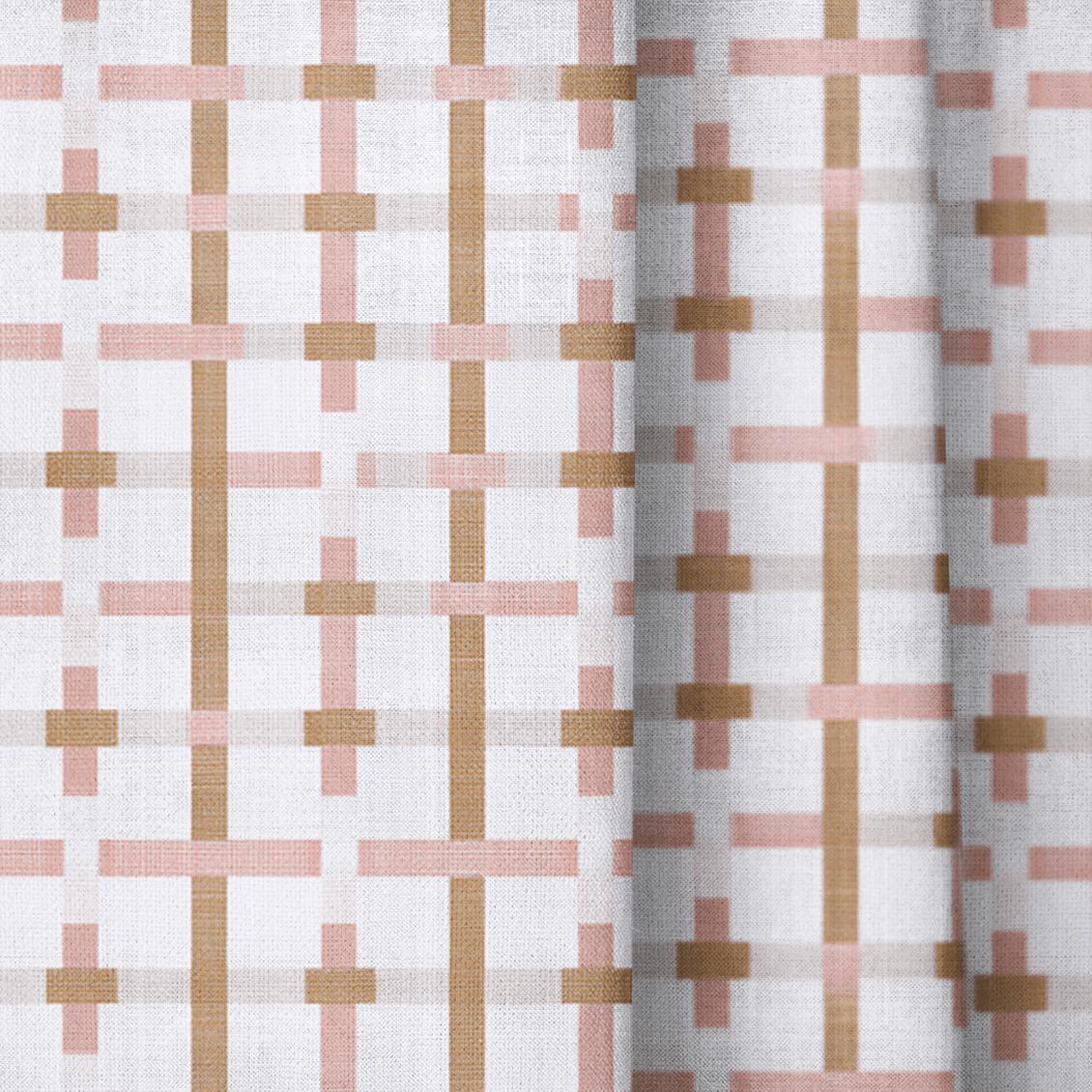 Kamden Pink - Curtain Panel - The Drapery