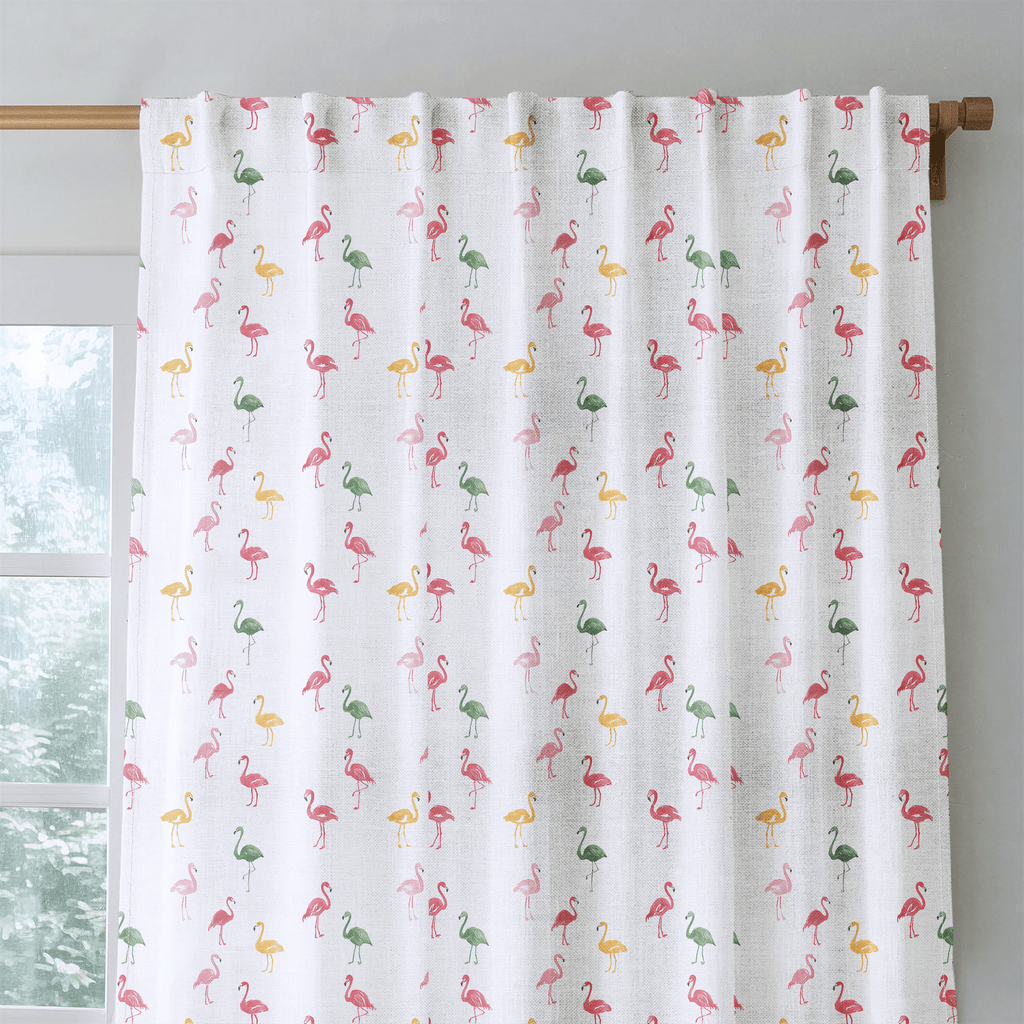 Keese Flamingo - Curtain Panel - The Drapery