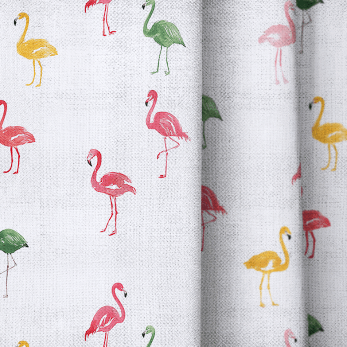 Keese Flamingo - Curtain Panel - The Drapery
