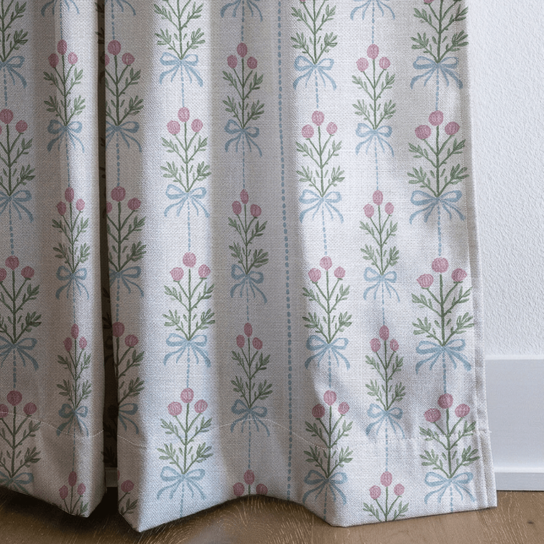 Kettering Blossoms - Curtain Panel - The Drapery