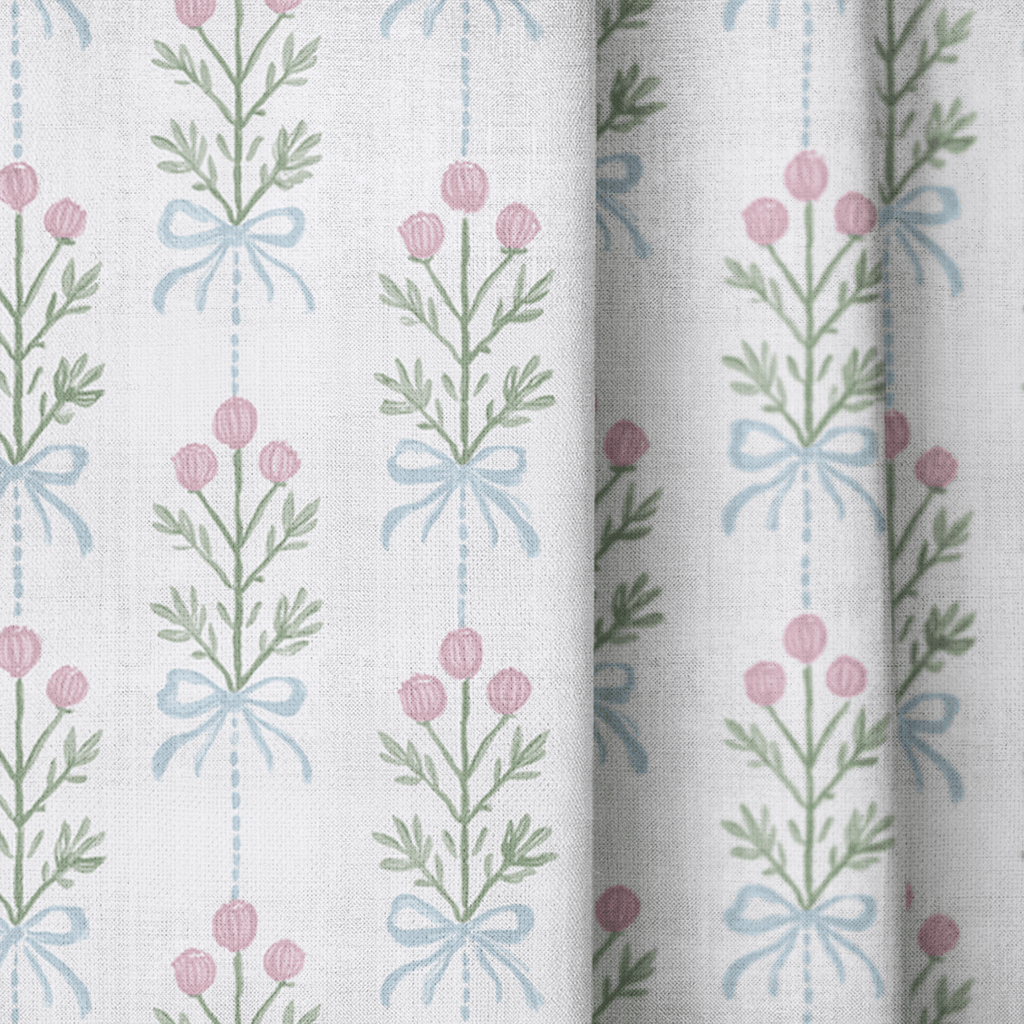 Kettering Blossoms - Curtain Panel - The Drapery