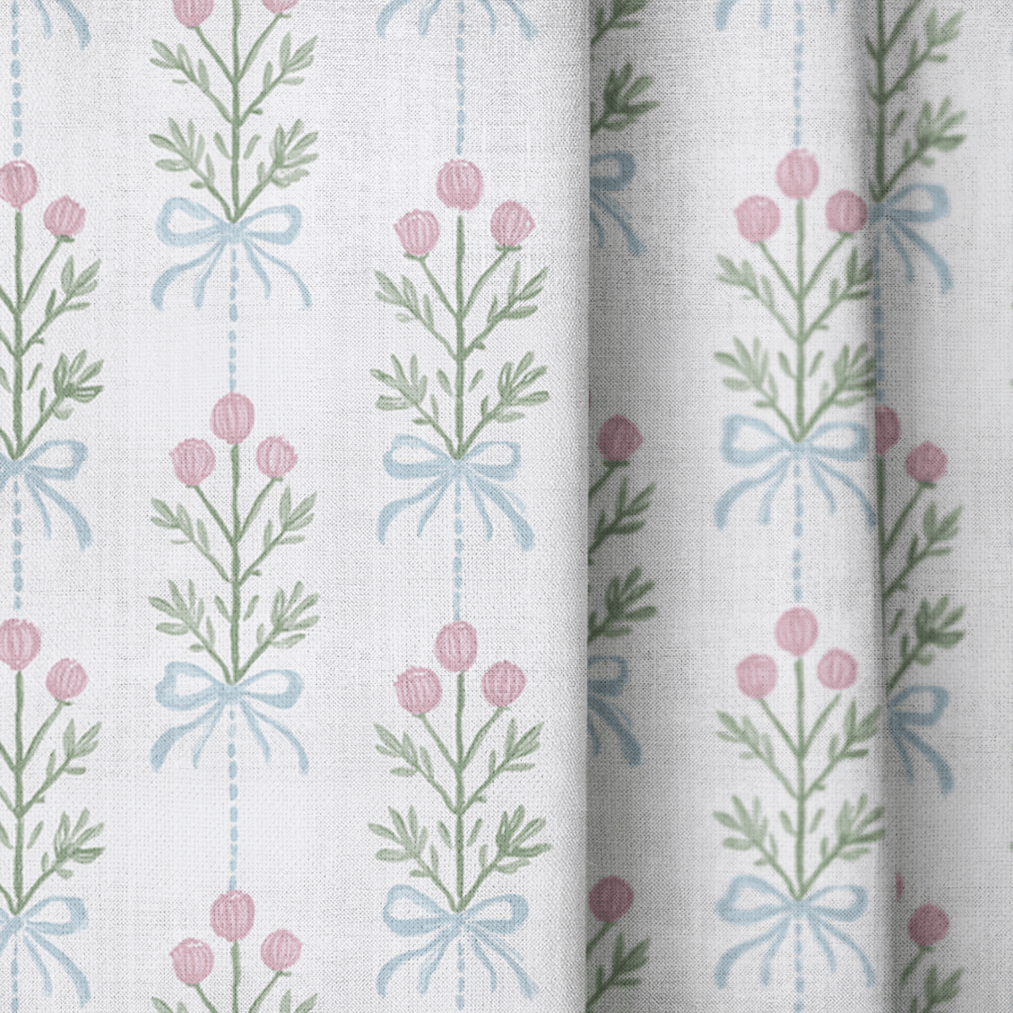 Kettering Blossoms - Curtain Panel - The Drapery