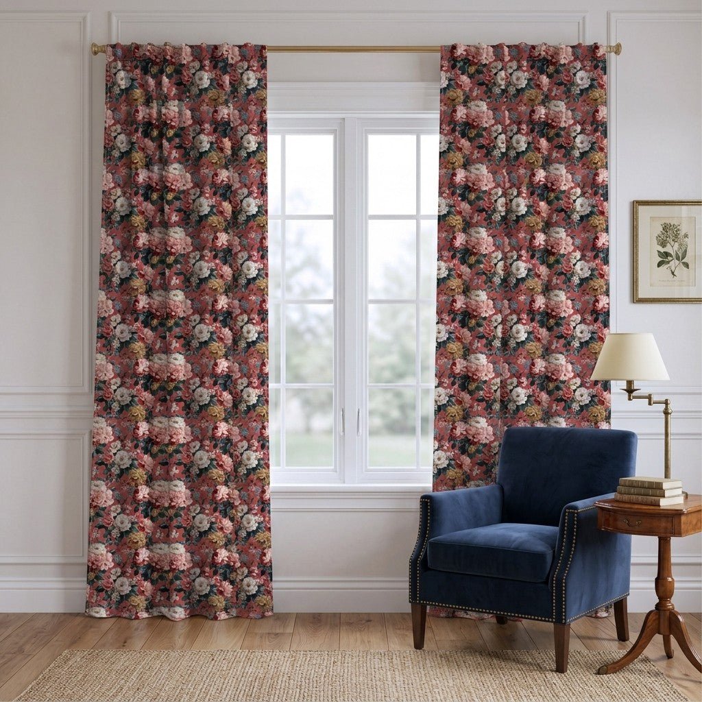 Kimberly Floral - Curtain Panel - The Drapery