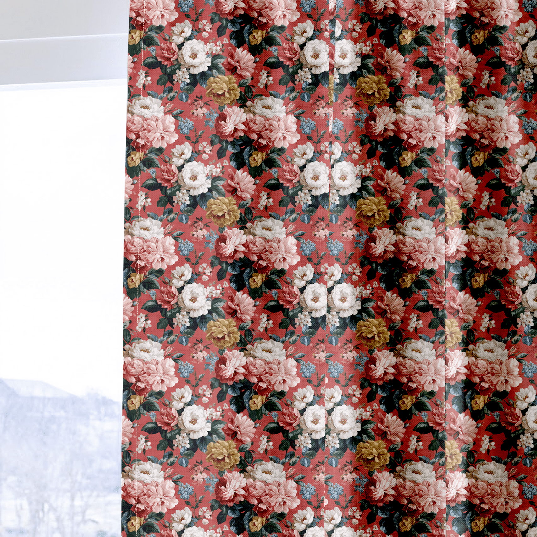Kimberly Floral - Curtain Panel - The Drapery