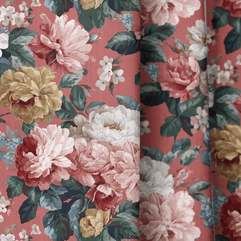 Kimberly Floral - Curtain Panel - The Drapery