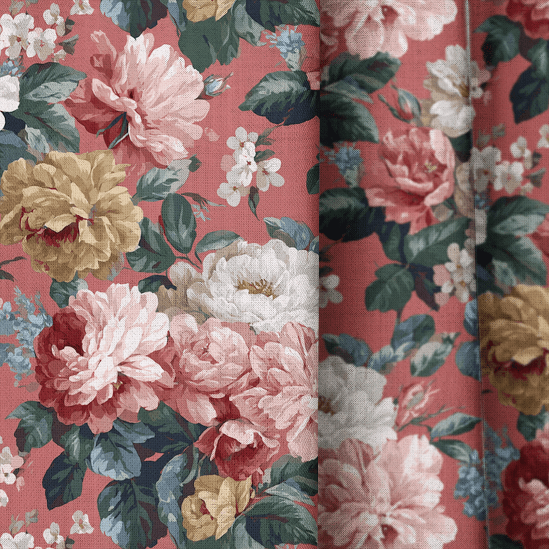 Kimberly Floral - Curtain Panel - The Drapery