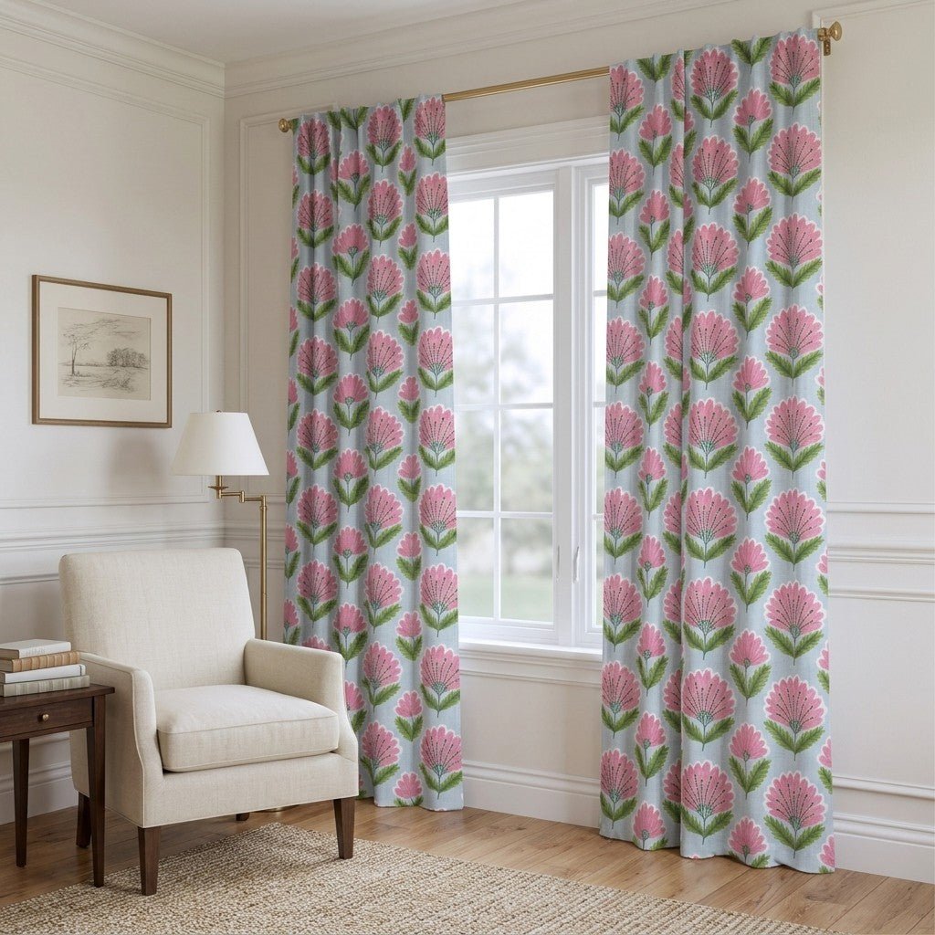 Kingsmere Blooms - Curtain Panel - The Drapery
