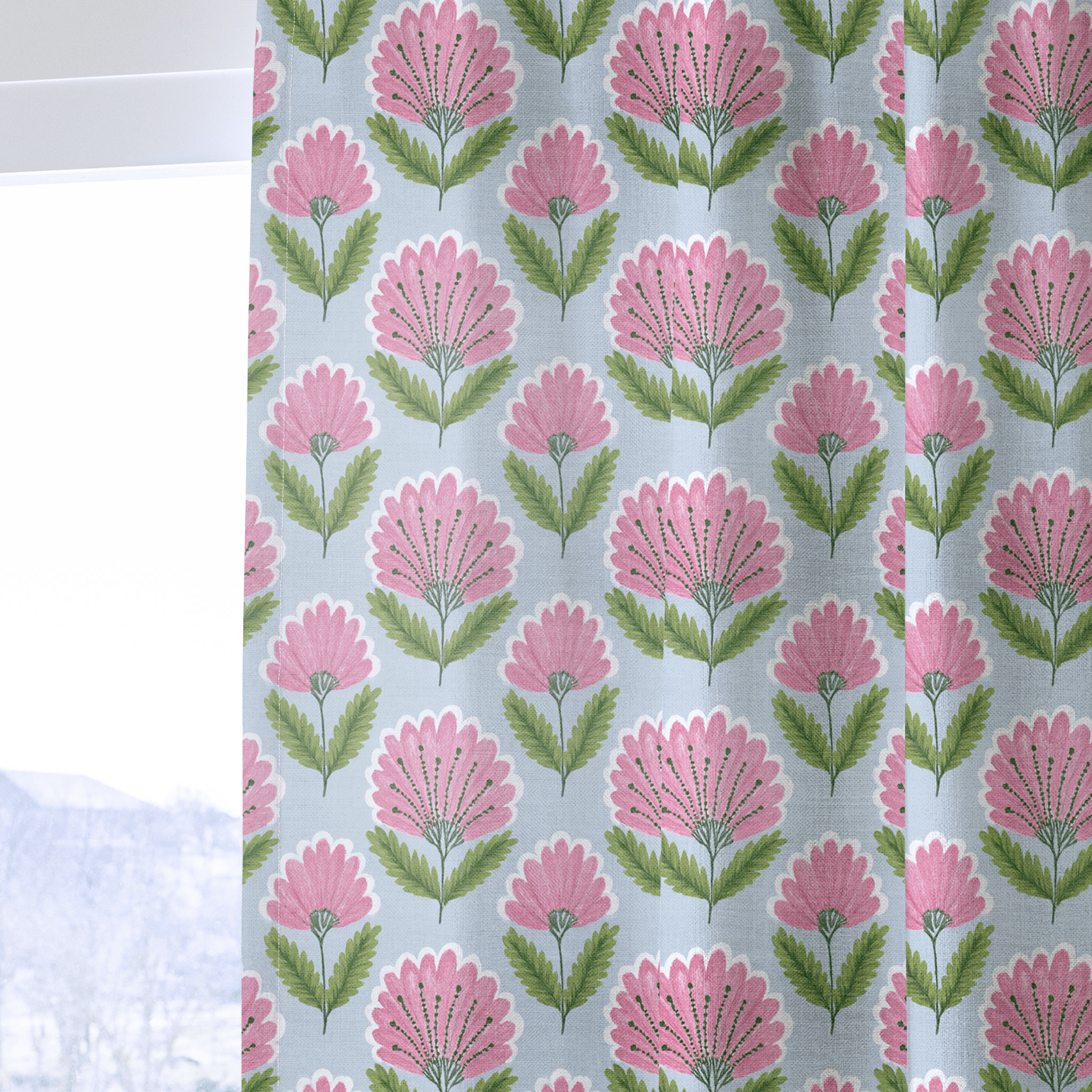 Kingsmere Blooms - Curtain Panel - The Drapery