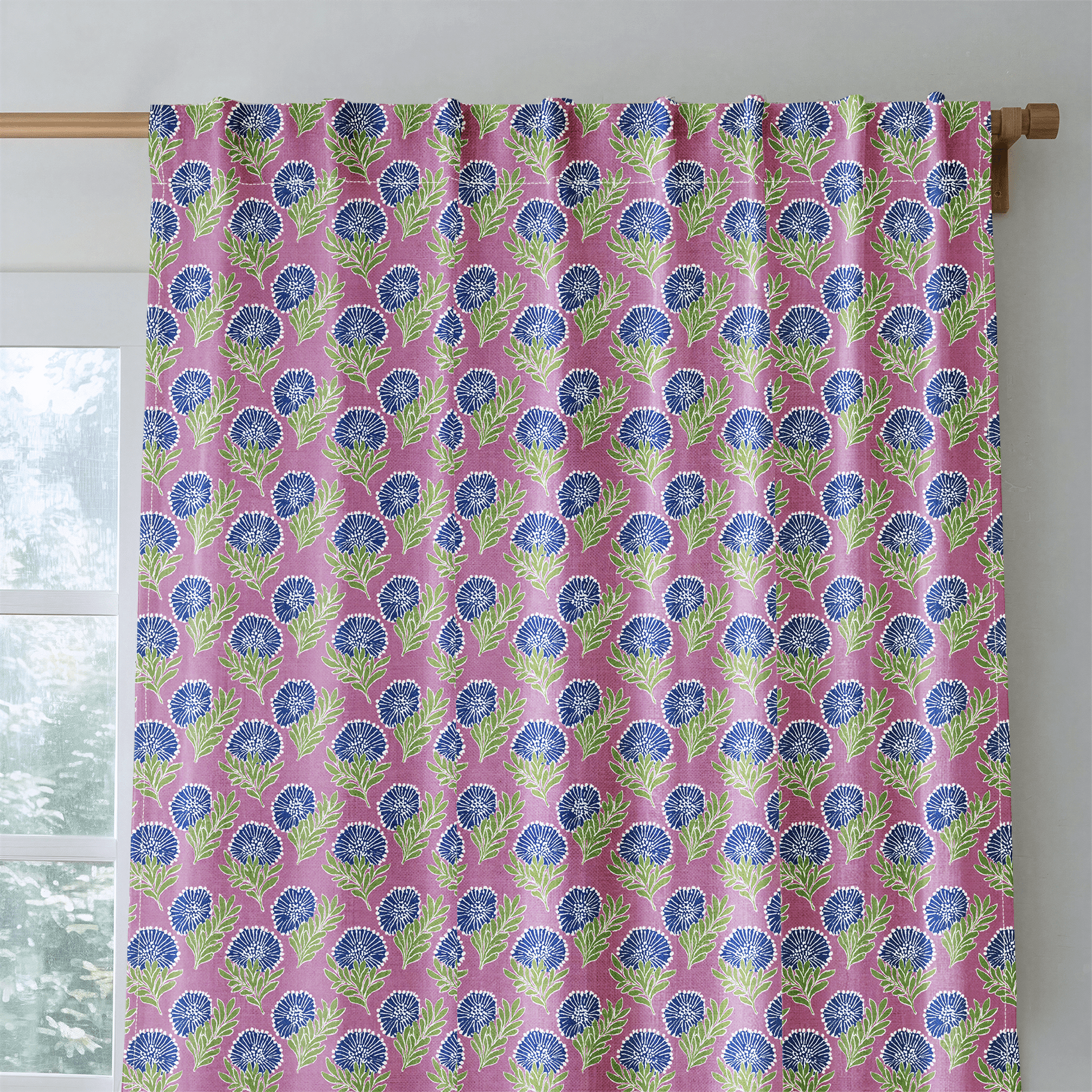 Kingswell Blooms - Curtain Panel - The Drapery